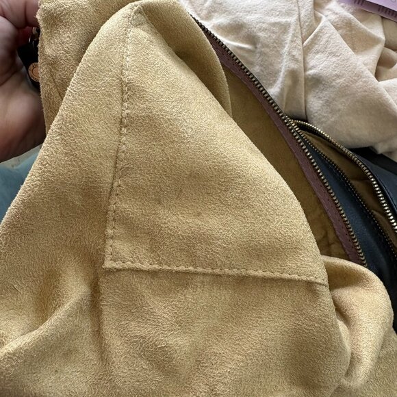 Jimmy Choo Black Leather Mave Foldover Clutch Carry Bag Authentic - Picture 16 of 17